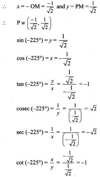 Maharashtra Board 11th Maths Solutions Chapter 2 Trigonometry - I Ex 2.1 26