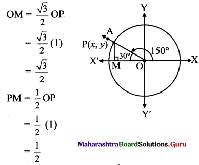 Maharashtra Board 11th Maths Solutions Chapter 2 Trigonometry - I Ex 2.1 7
