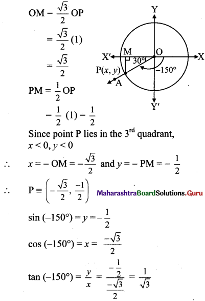 Maharashtra Board 11th Maths Solutions Chapter 2 Trigonometry - I Miscellaneous Exercise 2 16