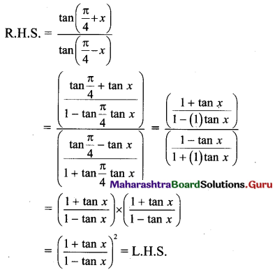 Maharashtra Board 11th Maths Solutions Chapter 3 Trigonometry - II Ex 3.1 6