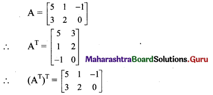 Maharashtra Board 11th Maths Solutions Chapter 4 Determinants and Matrices Ex 4.4 5