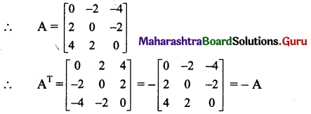 Maharashtra Board 11th Maths Solutions Chapter 4 Determinants and Matrices Ex 4.7 1