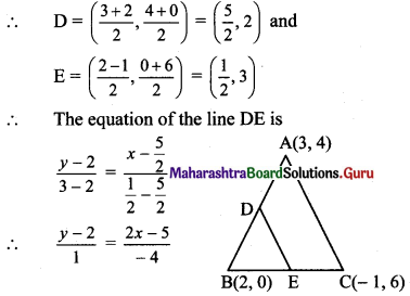 Maharashtra Board 11th Maths Solutions Chapter 5 Straight Line Ex 5.3 5