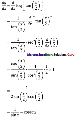 Maharashtra Board 12th Maths Solutions Chapter 1 Differentiation Ex 1.1 11