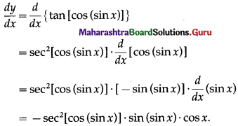 Maharashtra Board 12th Maths Solutions Chapter 1 Differentiation Ex 1.1 20