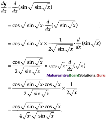 Maharashtra Board 12th Maths Solutions Chapter 1 Differentiation Ex 1.1 23