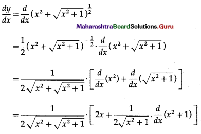 Maharashtra Board 12th Maths Solutions Chapter 1 Differentiation Ex 1.1 5