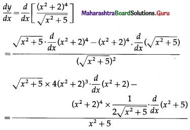Maharashtra Board 12th Maths Solutions Chapter 1 Differentiation Ex 1.1 54