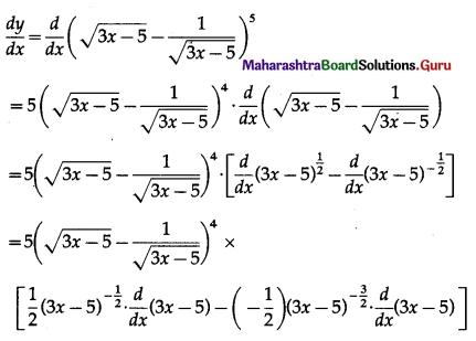 Maharashtra Board 12th Maths Solutions Chapter 1 Differentiation Ex 1.1 8