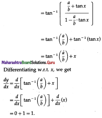 Maharashtra Board 12th Maths Solutions Chapter 1 Differentiation Ex 1.2 100