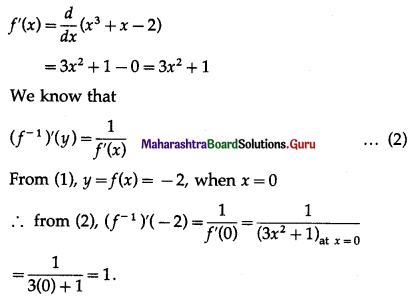 Maharashtra Board 12th Maths Solutions Chapter 1 Differentiation Ex 1.2 24