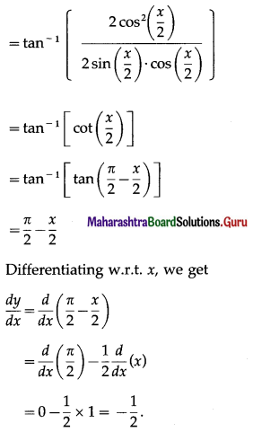 Maharashtra Board 12th Maths Solutions Chapter 1 Differentiation Ex 1.2 47