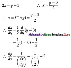 Maharashtra Board 12th Maths Solutions Chapter 1 Differentiation Ex 1.2 6