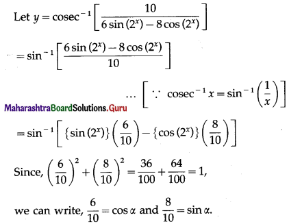 Maharashtra Board 12th Maths Solutions Chapter 1 Differentiation Ex 1.2 68