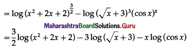 Maharashtra Board 12th Maths Solutions Chapter 1 Differentiation Ex 1.3 Q1 (iv)