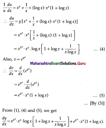 Maharashtra Board 12th Maths Solutions Chapter 1 Differentiation Ex 1.3 Q2 (ii).2