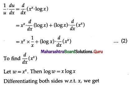 Maharashtra Board 12th Maths Solutions Chapter 1 Differentiation Ex 1.3 Q2 (ii)