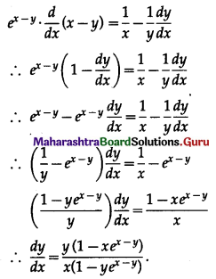 Maharashtra Board 12th Maths Solutions Chapter 1 Differentiation Ex 1.3 Q3 (ix)