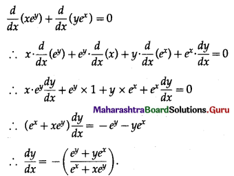 Maharashtra Board 12th Maths Solutions Chapter 1 Differentiation Ex 1.3 Q3 (vi)
