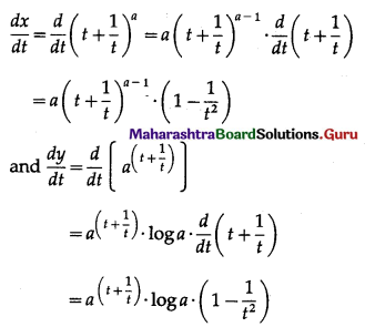 Maharashtra Board 12th Maths Solutions Chapter 1 Differentiation Ex 1.4 Q1 (vi)