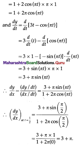 Maharashtra Board 12th Maths Solutions Chapter 1 Differentiation Ex 1.4 Q2 (v).1