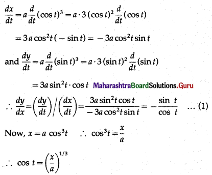 Maharashtra Board 12th Maths Solutions Chapter 1 Differentiation Ex 1.4 Q3 (iv)