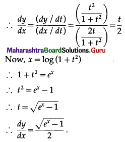 Maharashtra Board 12th Maths Solutions Chapter 1 Differentiation Ex 1.4 Q3 (vi).1