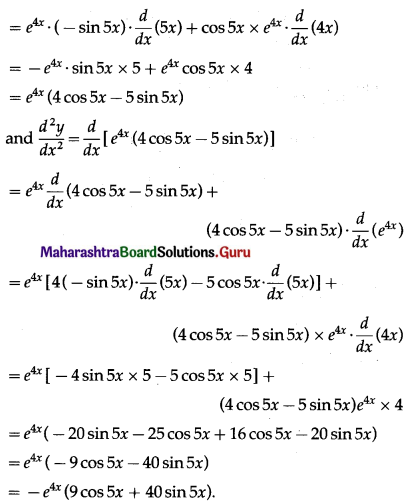 Maharashtra Board 12th Maths Solutions Chapter 1 Differentiation Ex 1.5 Q1 (iii).1
