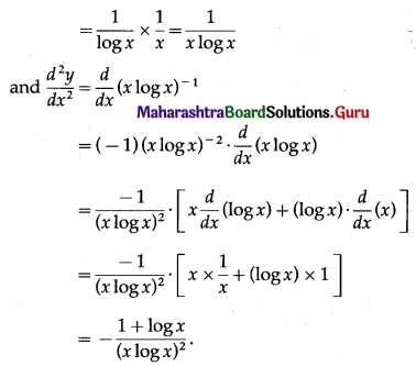 Maharashtra Board 12th Maths Solutions Chapter 1 Differentiation Ex 1.5 Q1 (v).1