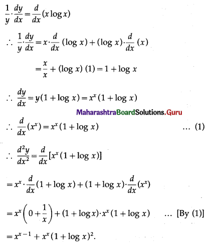 Maharashtra Board 12th Maths Solutions Chapter 1 Differentiation Ex 1.5 Q1 (vi)