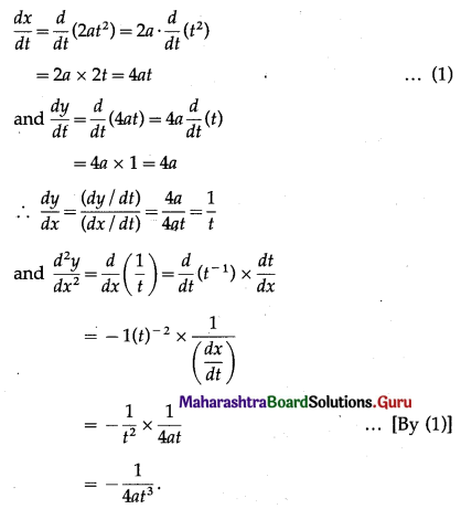 Maharashtra Board 12th Maths Solutions Chapter 1 Differentiation Ex 1.5 Q2 (ii)