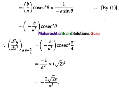 Maharashtra Board 12th Maths Solutions Chapter 1 Differentiation Ex 1.5 Q2 (iv).2