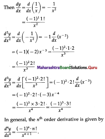 Maharashtra Board 12th Maths Solutions Chapter 1 Differentiation Ex 1.5 Q4 (ii)