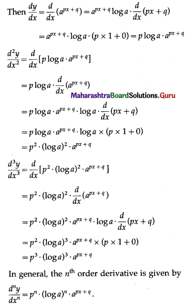 Maharashtra Board 12th Maths Solutions Chapter 1 Differentiation Ex 1.5 Q4 (iv)