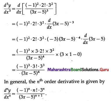 Maharashtra Board 12th Maths Solutions Chapter 1 Differentiation Ex 1.5 Q4 (x).1