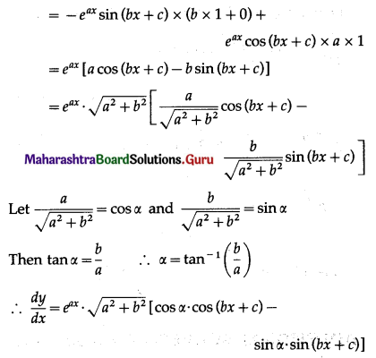 Maharashtra Board 12th Maths Solutions Chapter 1 Differentiation Ex 1.5 Q4 (xi).1