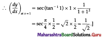 Maharashtra Board 12th Maths Solutions Chapter 1 Differentiation Miscellaneous Exercise 1 I Q2.1
