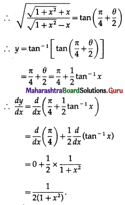 Maharashtra Board 12th Maths Solutions Chapter 1 Differentiation Miscellaneous Exercise 1 II Q4 (vi).2