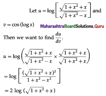 Maharashtra Board 12th Maths Solutions Chapter 1 Differentiation Miscellaneous Exercise 1 II Q6 (ii)