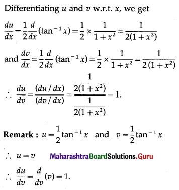 Maharashtra Board 12th Maths Solutions Chapter 1 Differentiation Miscellaneous Exercise 1 II Q6 (iii).2