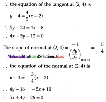 Maharashtra Board 12th Maths Solutions Chapter 2 Applications of Derivatives Ex 2.1 Q1 (ii).1