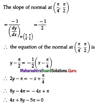 Maharashtra Board 12th Maths Solutions Chapter 2 Applications of Derivatives Ex 2.1 Q1 (v).2