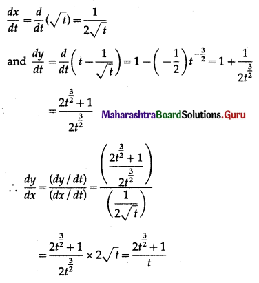 Maharashtra Board 12th Maths Solutions Chapter 2 Applications of Derivatives Ex 2.1 Q1 (vii)