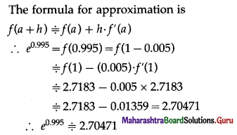 Maharashtra Board 12th Maths Solutions Chapter 2 Applications of Derivatives Ex 2.2 Q4 (i).1