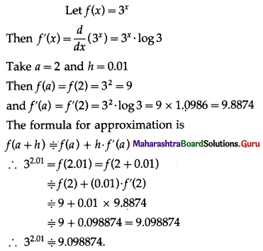Maharashtra Board 12th Maths Solutions Chapter 2 Applications of Derivatives Ex 2.2 Q4 (iii)