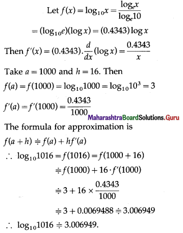 Maharashtra Board 12th Maths Solutions Chapter 2 Applications of Derivatives Ex 2.2 Q5 (iii)