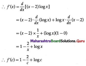 Maharashtra Board 12th Maths Solutions Chapter 2 Applications of Derivatives Ex 2.3 Q5