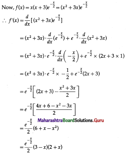 Maharashtra Board 12th Maths Solutions Chapter 2 Applications of Derivatives Ex 2.3 Q6