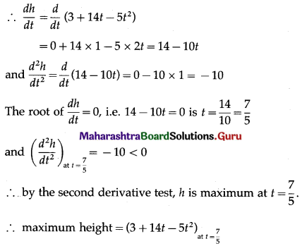 Maharashtra Board 12th Maths Solutions Chapter 2 Applications of Derivatives Ex 2.4 Q13
