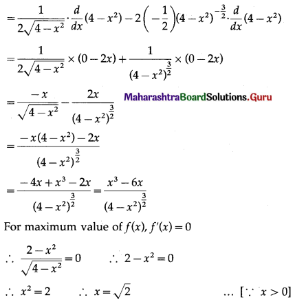 Maharashtra Board 12th Maths Solutions Chapter 2 Applications of Derivatives Ex 2.4 Q14.3
